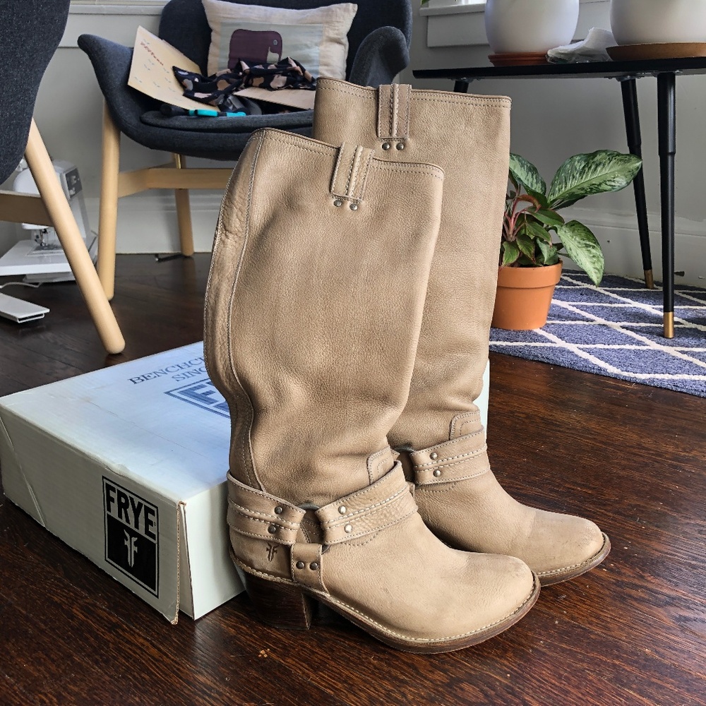 Frye Carmen Harness Tall Boots